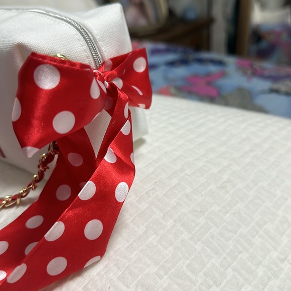 Dior beaute cosmetic bag with unbranded chain, Twilly and box - Picture 4 of 8